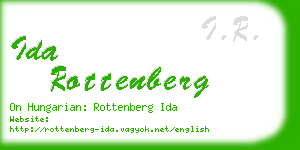 ida rottenberg business card